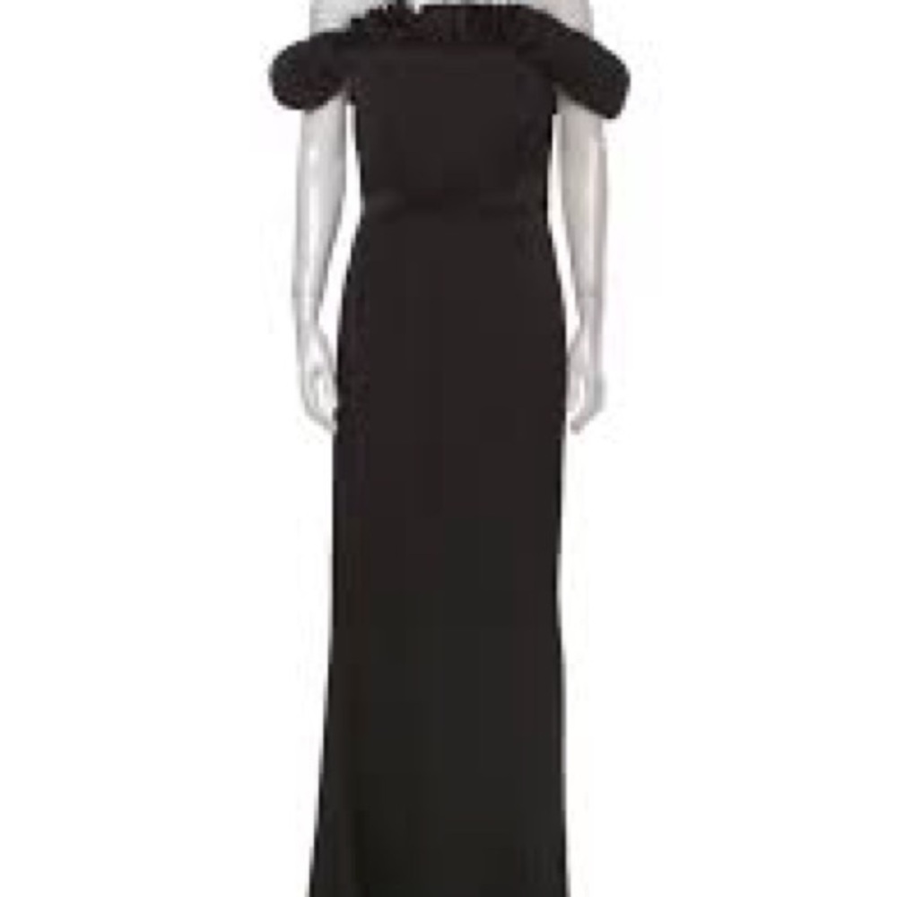 Elegant Black Rene Ruiz Off-Shoulder Dress